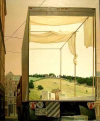 Sonnige Fracht 2001 Oel-Leinwand 120x100cm